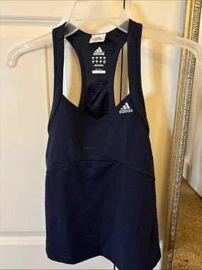 Adidas Navy Racerback Tank Top